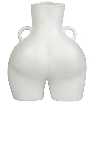 Shop Anissa Kermiche Love Handles Vase In White Matte