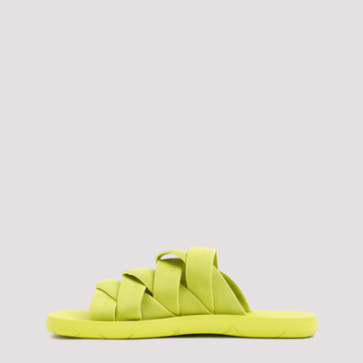 Shop Bottega Veneta Plat Sandals Shoes In Green