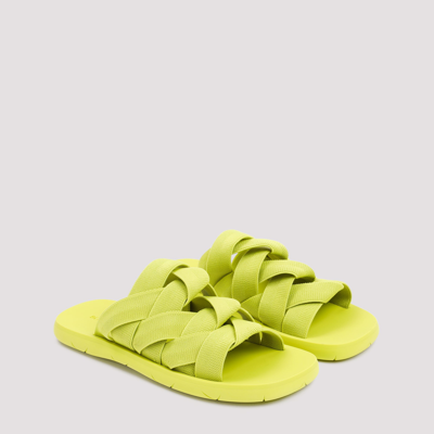 Shop Bottega Veneta Plat Sandals Shoes In Green
