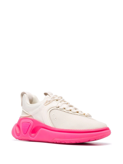 Balmain B-runner Mesh-panel Sneakers In Neutrals