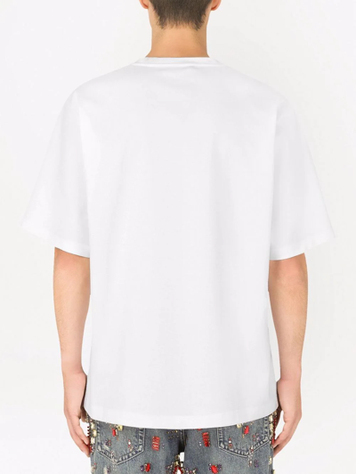 Shop Dolce & Gabbana Graphic-print T-shirt In White