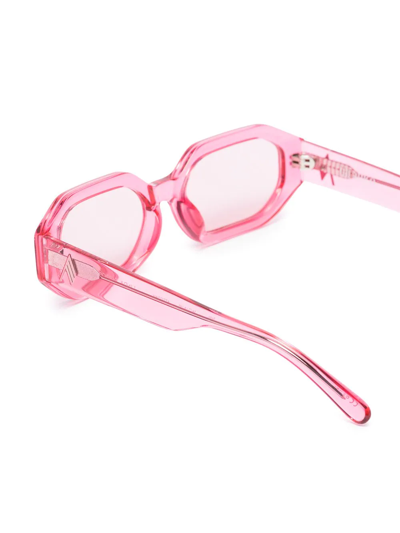 Shop Linda Farrow X The Attico Irene Sunglasses In Pink