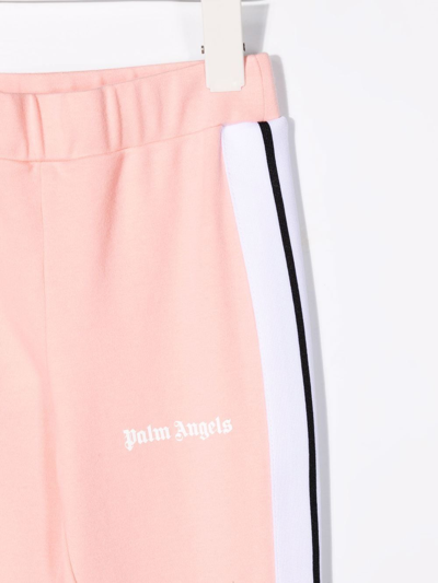 Shop Palm Angels Side-stripe Track Pants In Pink