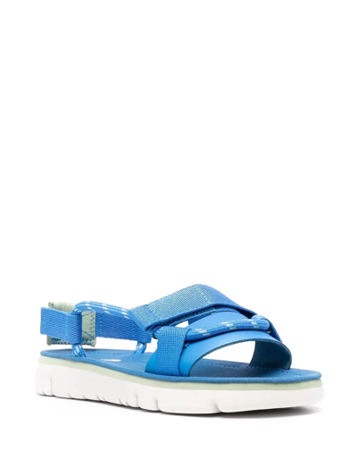 Camper Oruga Slingback Sandals In Blue