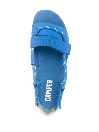 Shop Camper Oruga Slingback Sandals In Blue