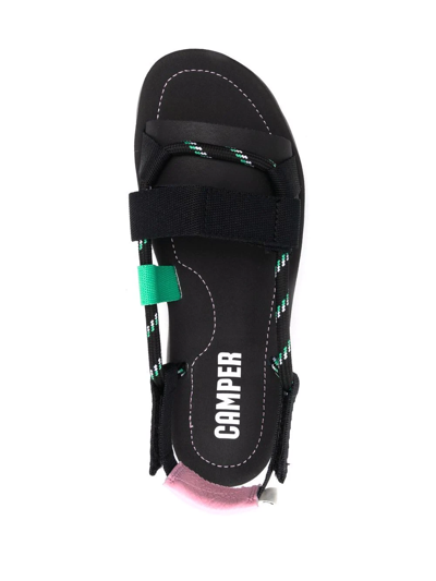 Shop Camper Oruga Open-toe Sandals In Black