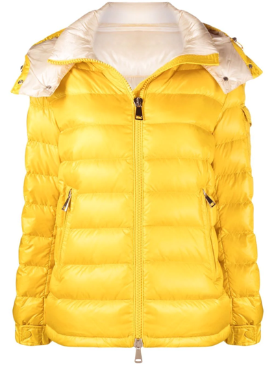 Shop Moncler Dalles Padded Jacket In Yellow