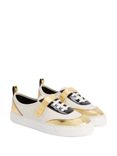 Shop Giuseppe Zanotti Zenas Low-top Sneakers In White