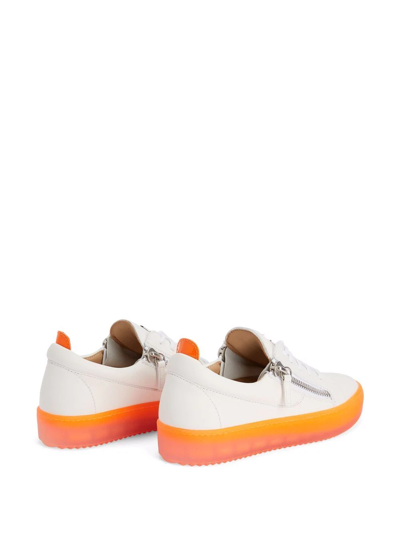 Giuseppe Zanotti Gail Contrast-sole Sneakers In White