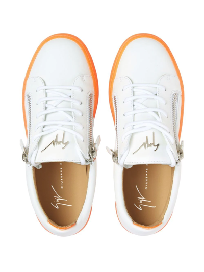 Giuseppe Zanotti Gail Contrast-sole Sneakers In White