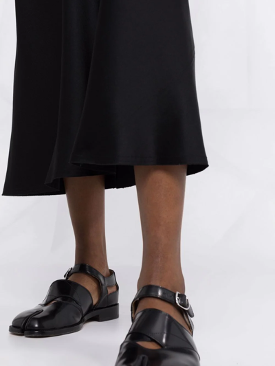 Maison Margiela Long Flared Skirt In Black