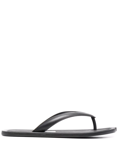 Shop Maison Margiela Tabi Flip-flops In Black