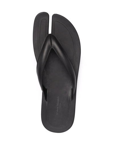 Maison Margiela Split-toe Rubber Flip Flops In Black