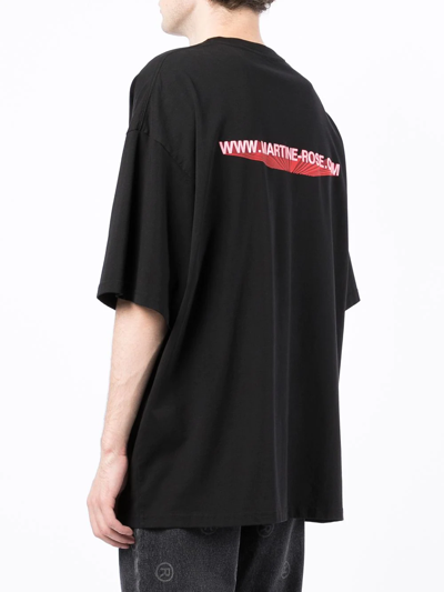 T-shirt Martine Rose Black size XL International in Cotton - 33513060