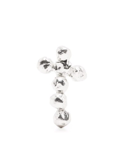 Shop Alighieri The Uncoded Path Stud Earring In Silver