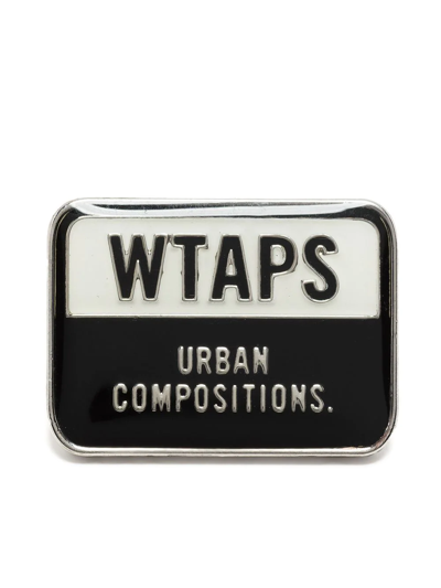 Shop Wtaps Urban Compositions Brooch In Black