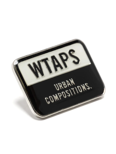 Shop Wtaps Urban Compositions Brooch In Black