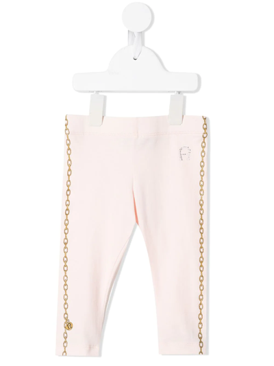 Shop Aigner Chain-print Leggings In Pink