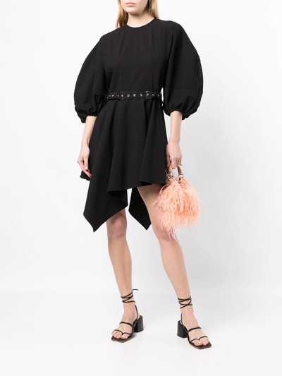 Shop Marques' Almeida Balloon-sleeve Dress In Black
