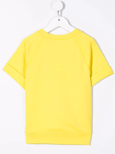 Shop N°21 Wolf-print T-shirt In Yellow