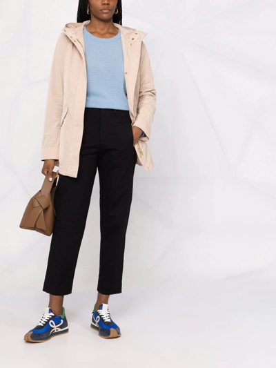 Woolrich Summer Button-front Parka Coat In Neutrals