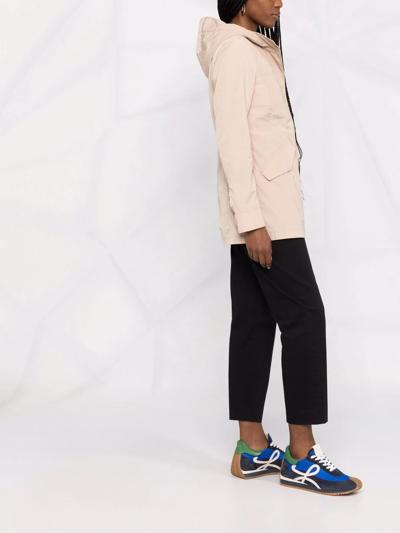 Woolrich Summer Button-front Parka Coat In Neutrals