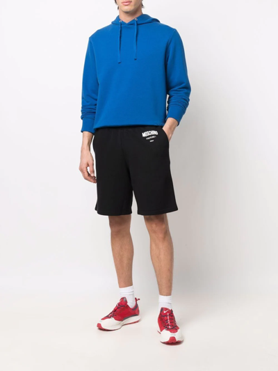 Moschino Drawstring Waist Couture Shorts In Black
