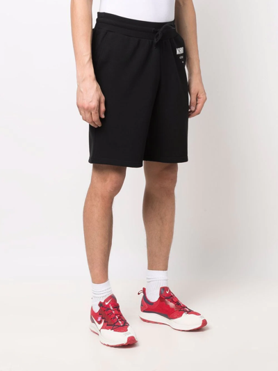 Moschino Drawstring Waist Couture Shorts In Black