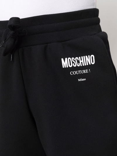 Moschino Drawstring Waist Couture Shorts In Black