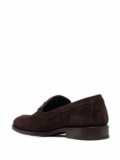 Shop Henderson Baracco Almond-toe Tassel Detail Loafers In Brown