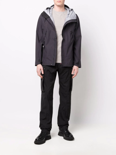 Klättermusen Asynja Hooded Rain Jacket In Black