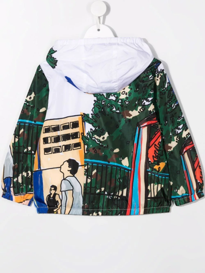 Dsquared2 Teen Sports-illustration Pullover Hoodie In White