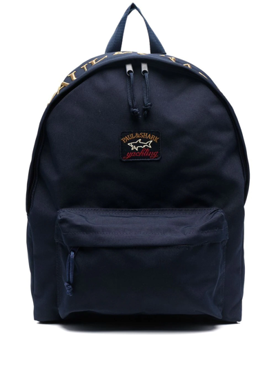 Shop Paul & Shark Yachting Logo-patch Backpack In Blue