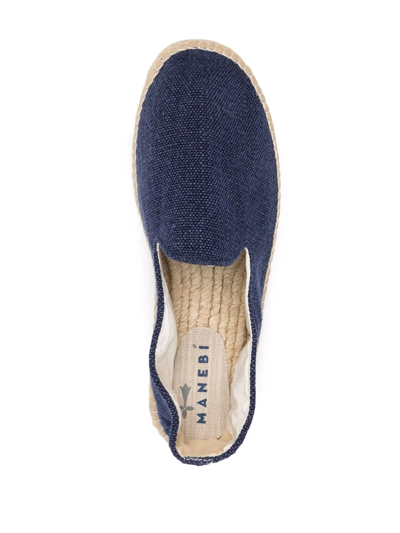 Manebi Manebí La Havana Organic Hemp Espadrilles In Blue