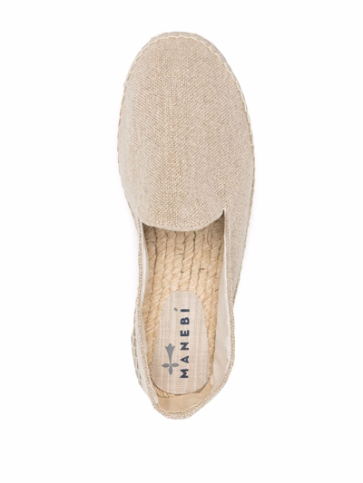 Shop Manebi La Havana Espadrilles In Neutrals