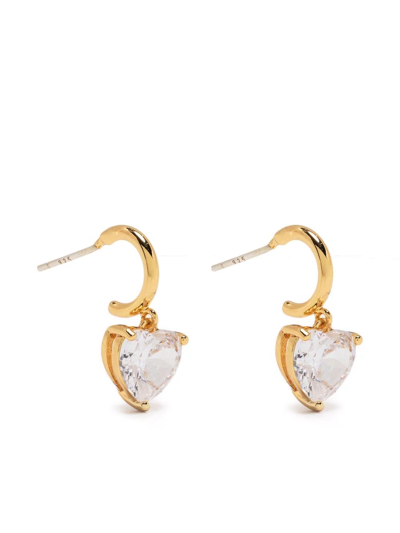 Kate Spade Gold Earrings In Clear Gold