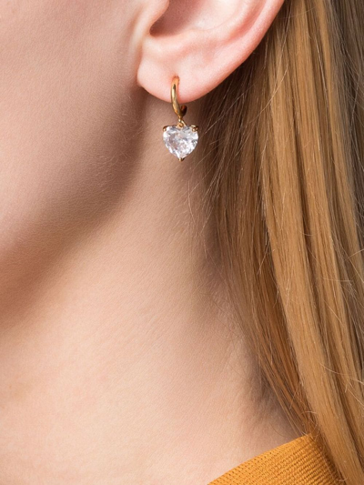 Kate Spade Gold Earrings In Clear Gold