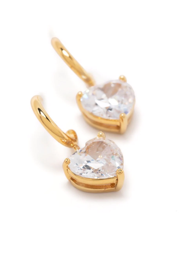 Kate Spade Gold Earrings In Clear Gold