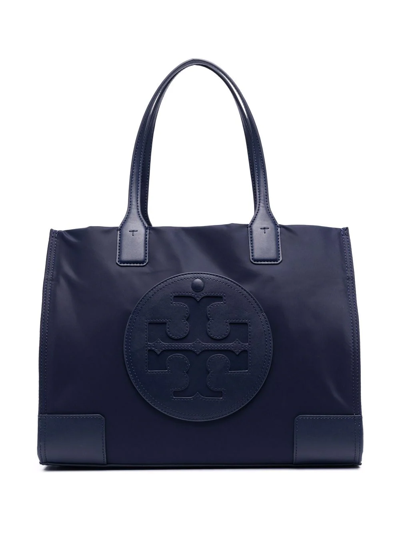 Tory Burch Ella Small Recycled Nylon Tote Bag In Blue