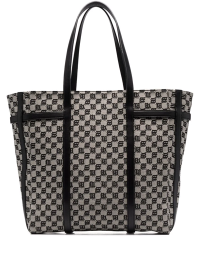 Shop Misbhv Monogram-pattern Tote Bag In Black