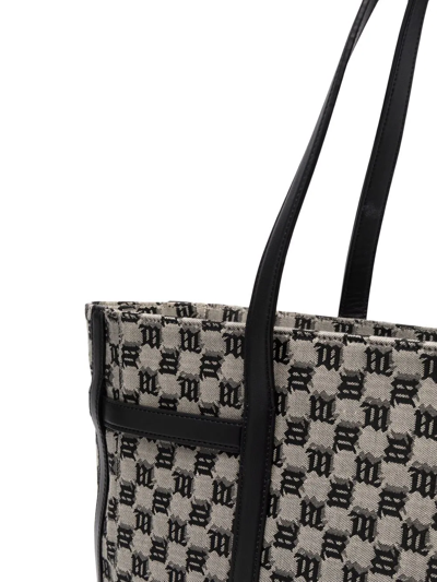 Shop Misbhv Monogram-pattern Tote Bag In Black