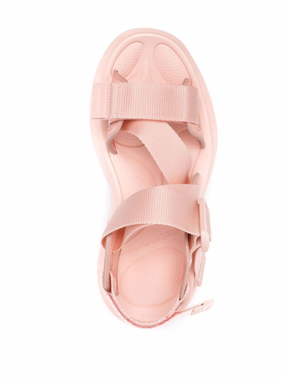 Alexander Mcqueen Chunky Sole Trekking Sandals In Pink