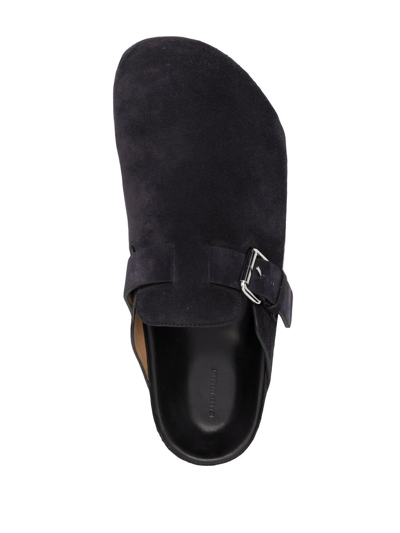 Shop Isabel Marant Slip-on Buckle-detail Slippers In Black