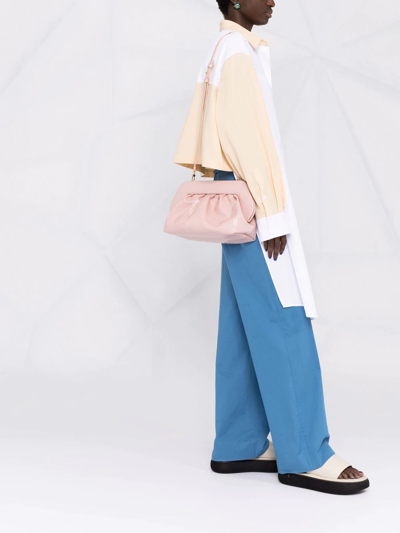 Themoirè Bios Embossed Clutch Bag In Pink