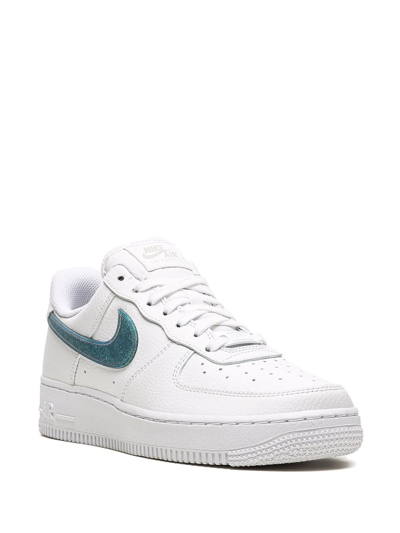 Nike Air Force 1 '07 Ess "glitter Swoosh In White