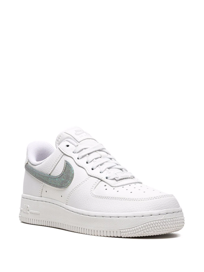 Shop Nike Air Force 1 '07 Ess "glitter Swoosh" Sneakers In White