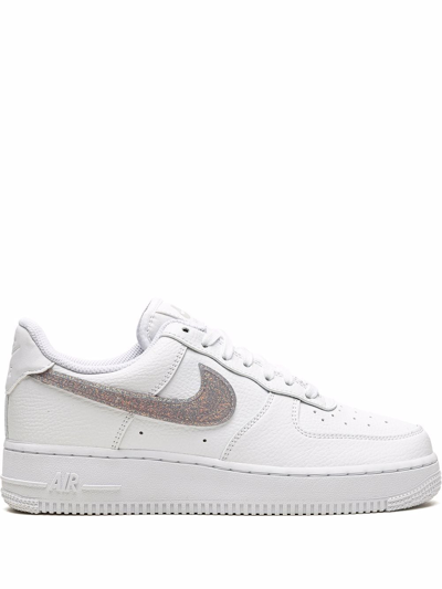 Shop Nike Air Force 1 '07 Ess "glitter Swoosh In White