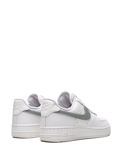 Nike Air Force 1 '07 Ess "glitter Swoosh" Sneakers In White