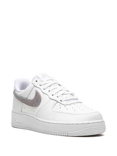 Nike Air Force 1 '07 Ess "glitter Swoosh In White