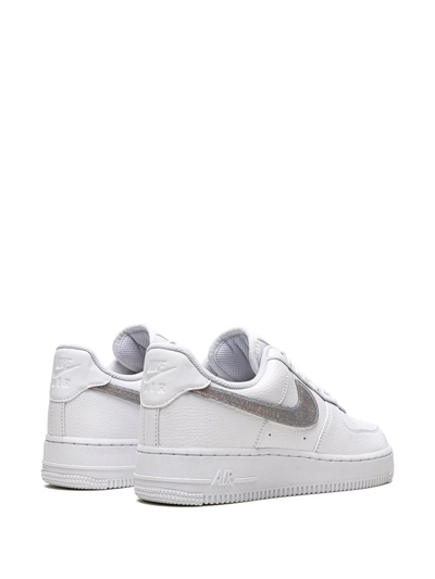 Shop Nike Air Force 1 '07 Ess "glitter Swoosh In White